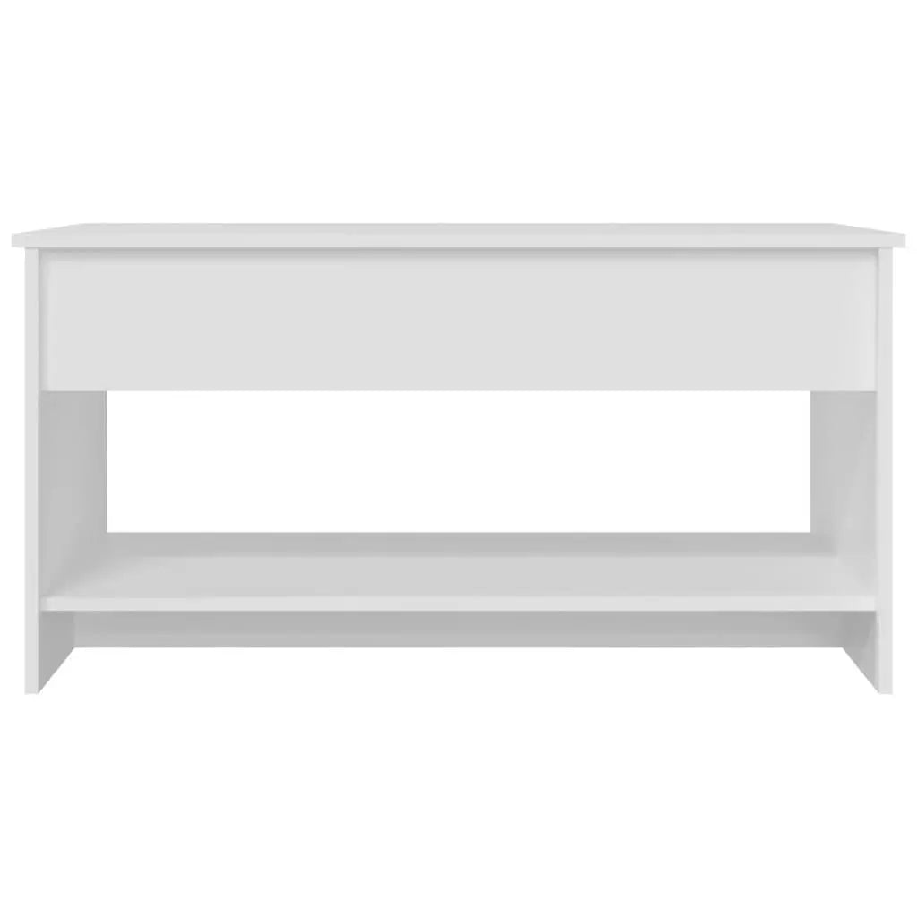 Coffee Table White 40.2"x19.7"x20.7" Engineered Wood at Set Shop and Smile