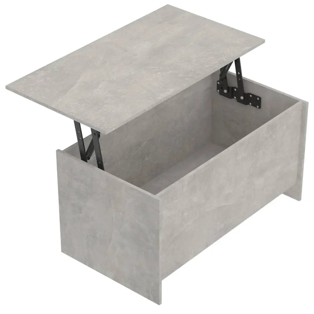 Coffee Table Concrete Gray 40.2"x21.9"x20.7" Engineered Wood at Set Shop and Smile