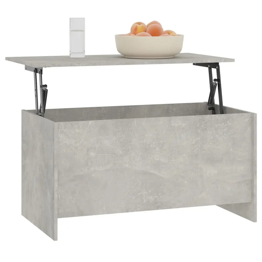 Coffee Table Concrete Gray 40.2"x21.9"x20.7" Engineered Wood at Set Shop and Smile
