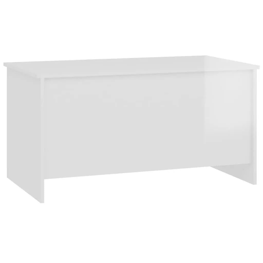 Coffee Table High Gloss White 40.2"x21.9"x20.7" Engineered Wood at Set Shop and Smile