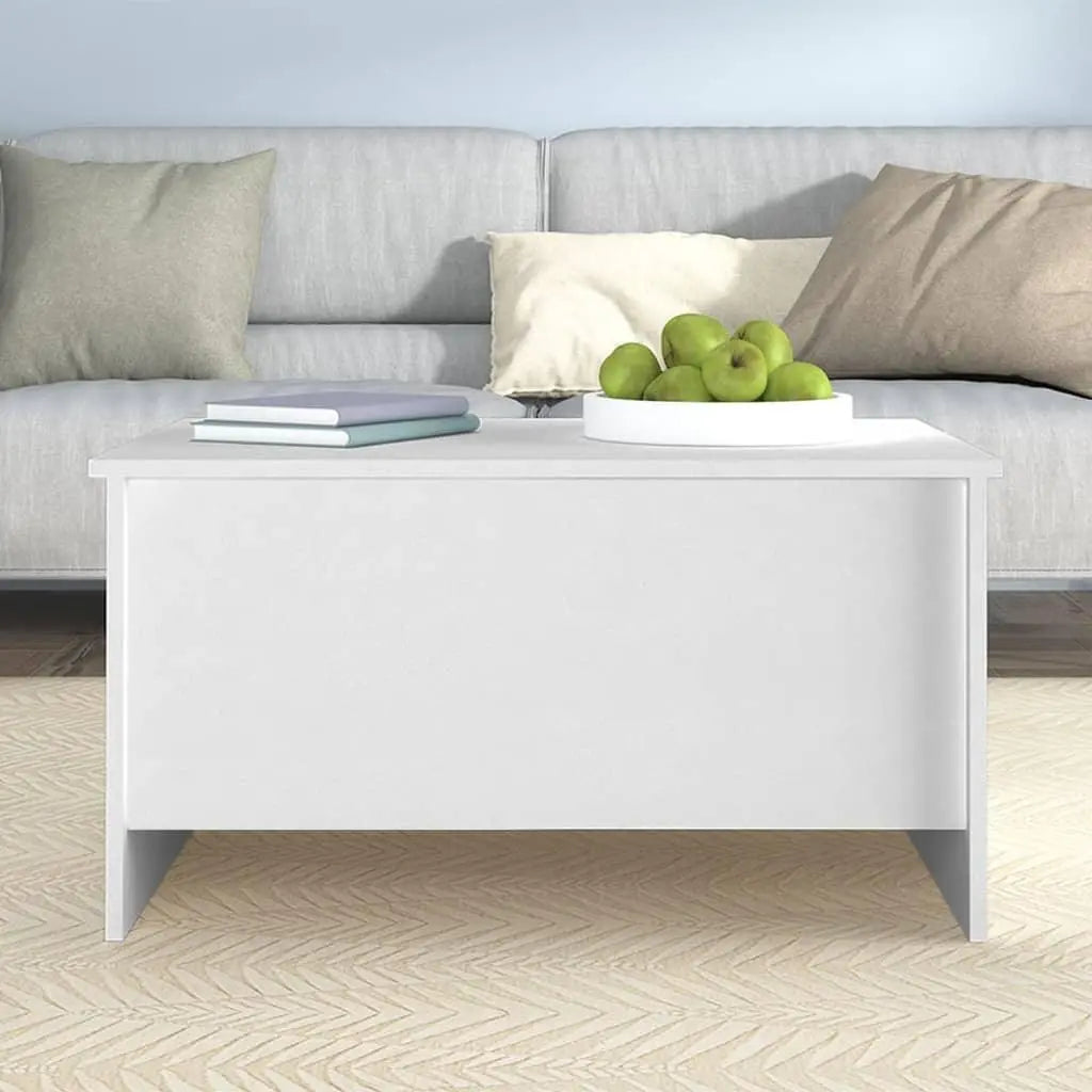 Coffee Table White 31.5"x21.9"x16.3" Engineered Wood at Set Shop and Smile