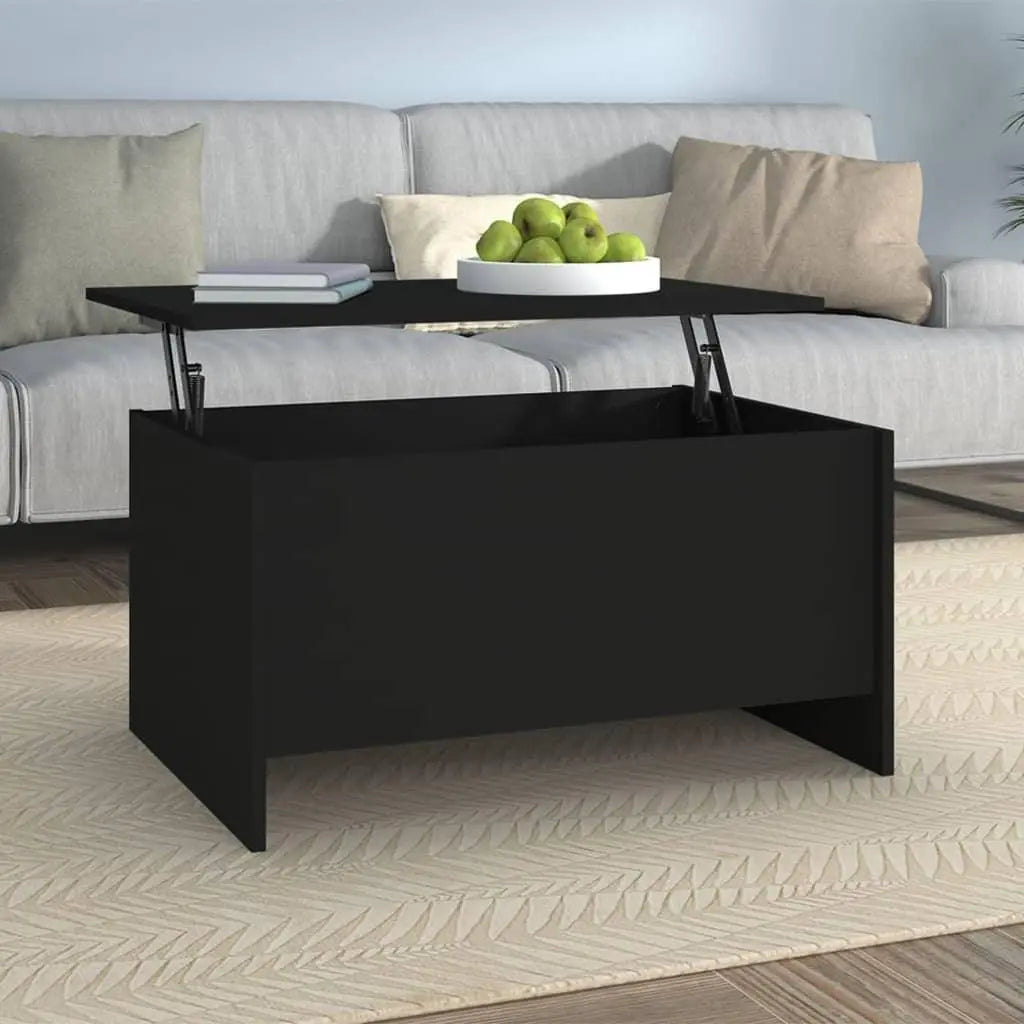 Coffee Table Black 31.5"x21.9"x16.3" Engineered Wood at Set Shop and Smile