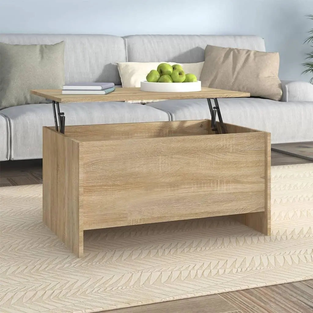 Coffee Table Sonoma Oak 31.5"x21.9"x16.3" Engineered Wood at Set Shop and Smile