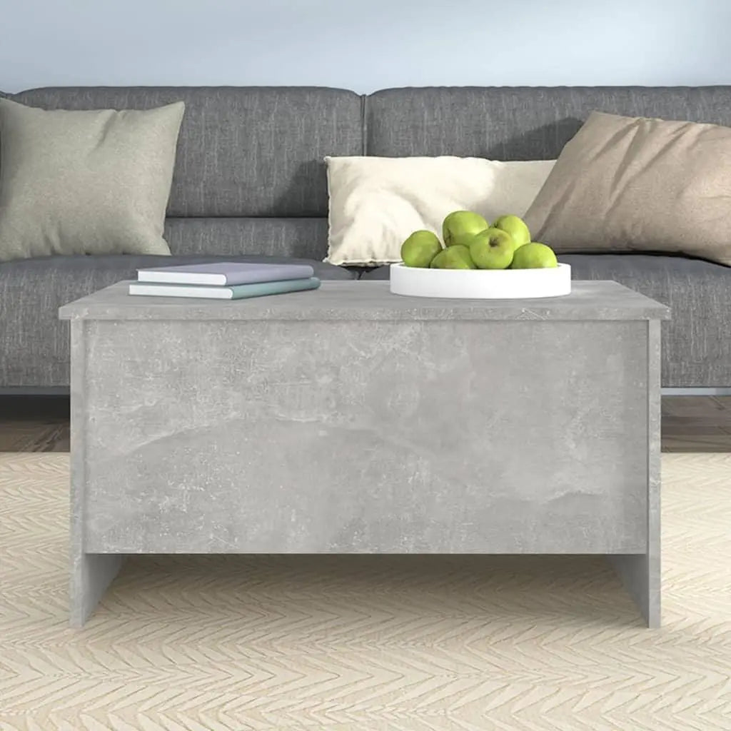 Coffee Table Concrete Gray 31.5"x21.9"x16.3" Engineered Wood at Set Shop and Smile