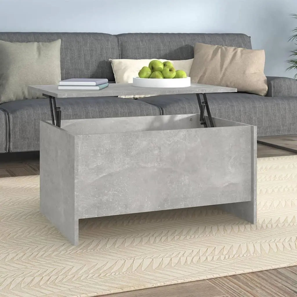 Coffee Table Concrete Gray 31.5"x21.9"x16.3" Engineered Wood at Set Shop and Smile