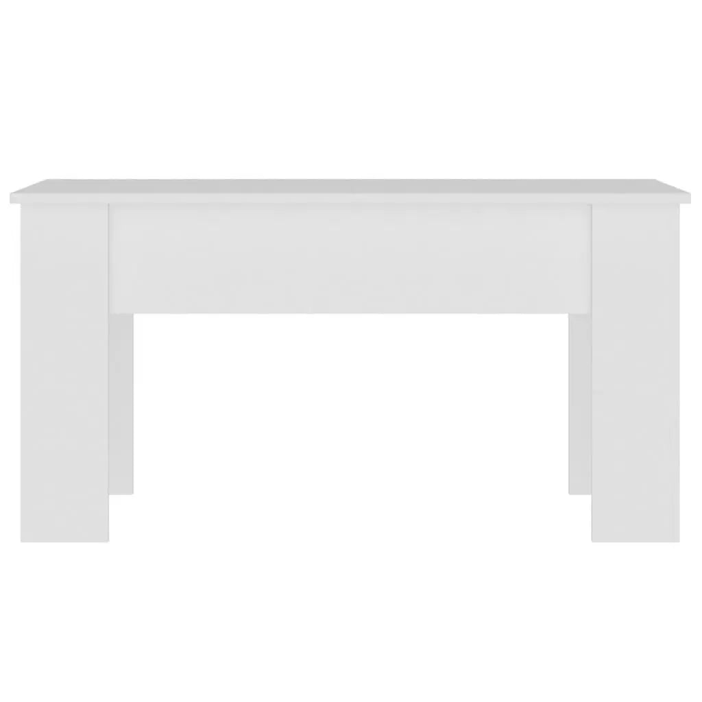 Coffee Table White 39.8"x19.3"x20.5" Engineered Wood at Set Shop and Smile
