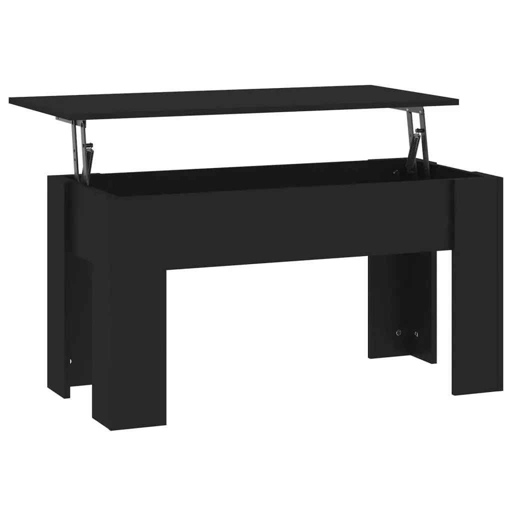 Coffee Table Black 39.8"x19.3"x20.5" Engineered Wood at Set Shop and Smile