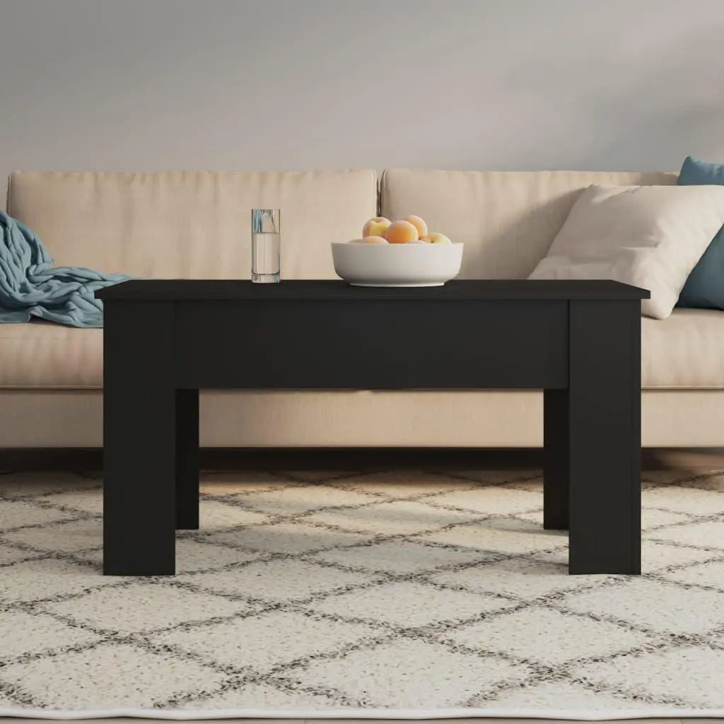 Coffee Table Black 39.8"x19.3"x20.5" Engineered Wood at Set Shop and Smile