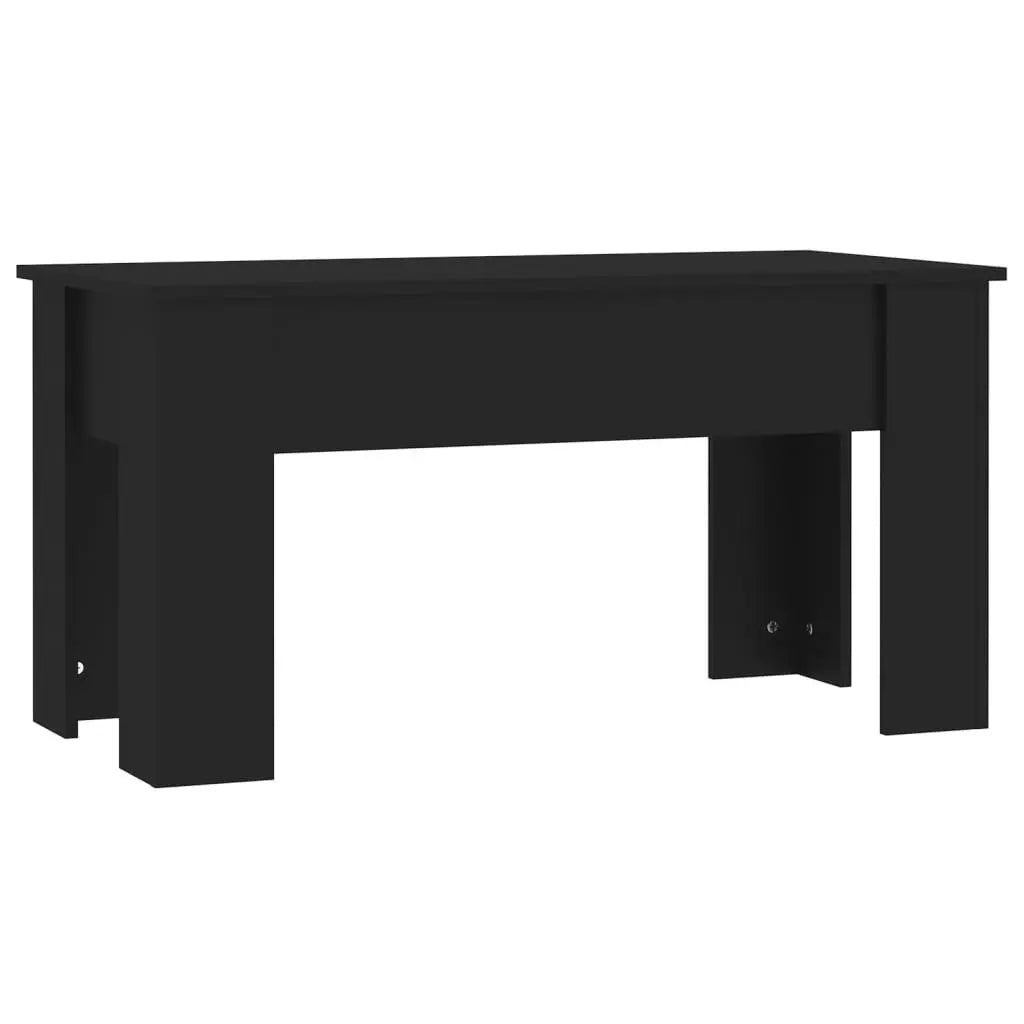 Coffee Table Black 39.8"x19.3"x20.5" Engineered Wood at Set Shop and Smile