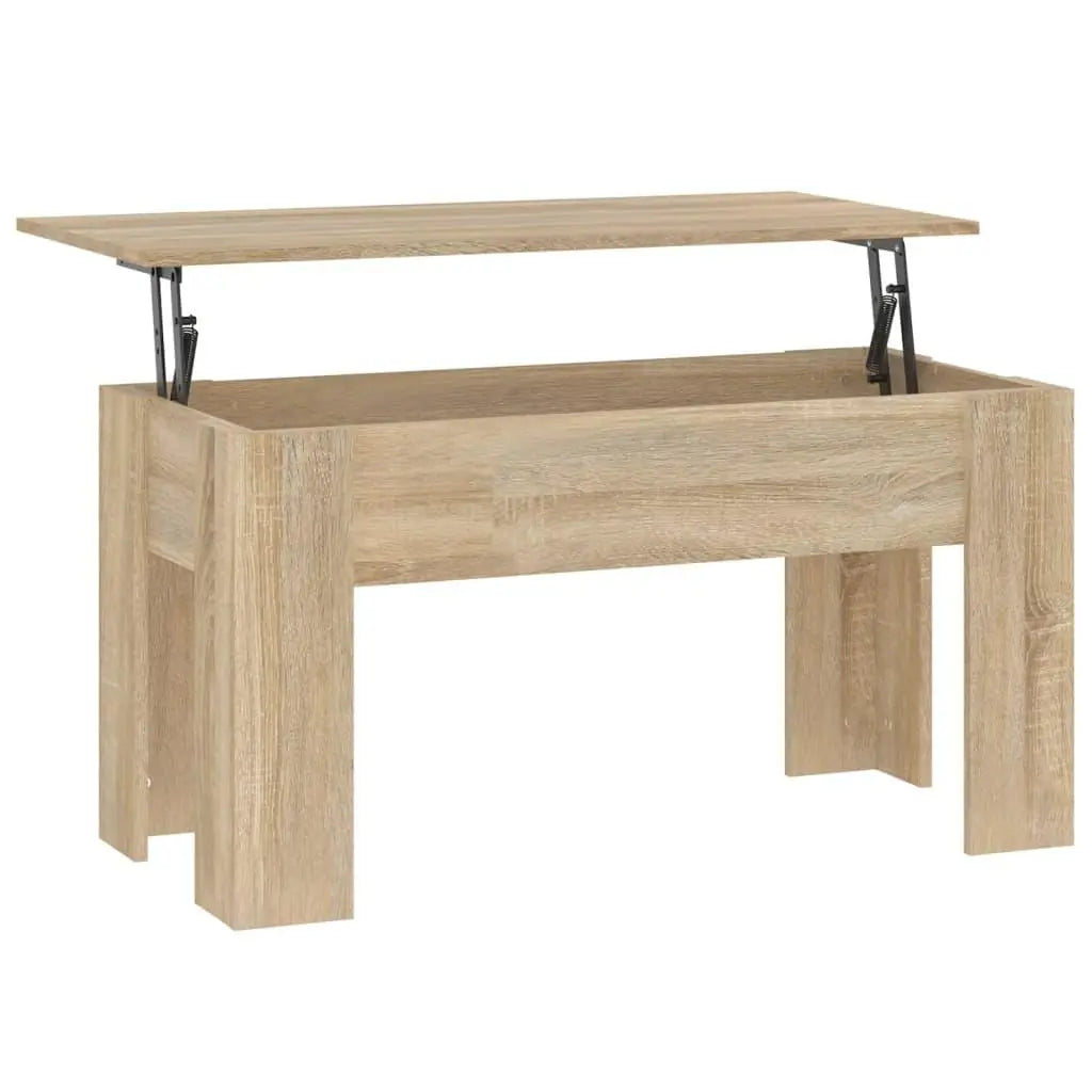 Coffee Table Sonoma Oak 39.8"x19.3"x20.5" Engineered Wood at Set Shop and Smile