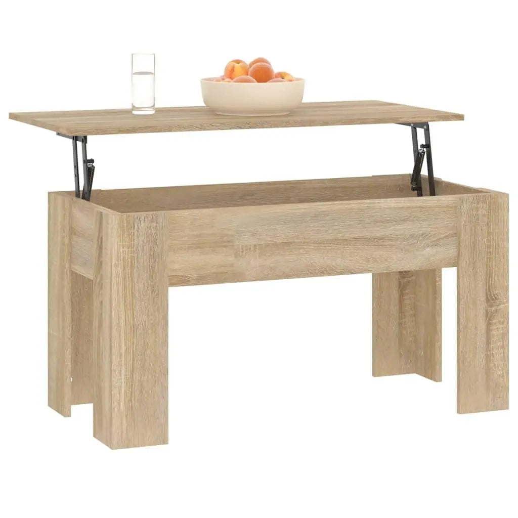 Coffee Table Sonoma Oak 39.8"x19.3"x20.5" Engineered Wood at Set Shop and Smile