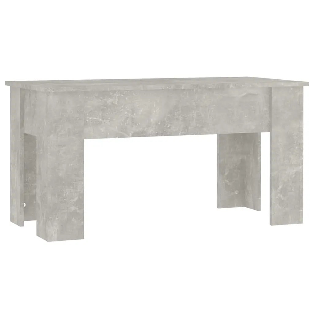 Coffee Table Concrete Gray 39.8"x19.3"x20.5" Engineered Wood at Set Shop and Smile
