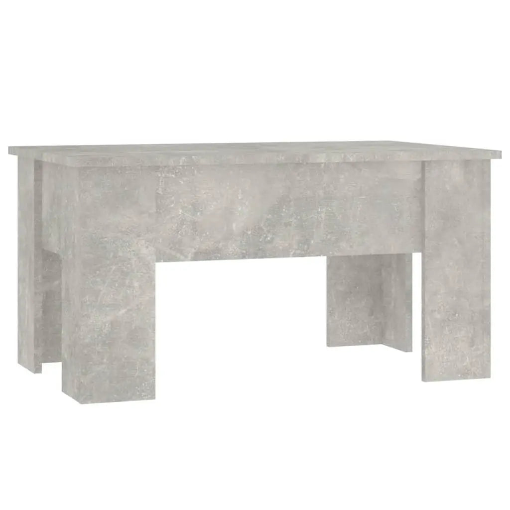 Coffee Table Concrete Gray 31.1"x19.3"x16.1" Engineered Wood at Set Shop and Smile