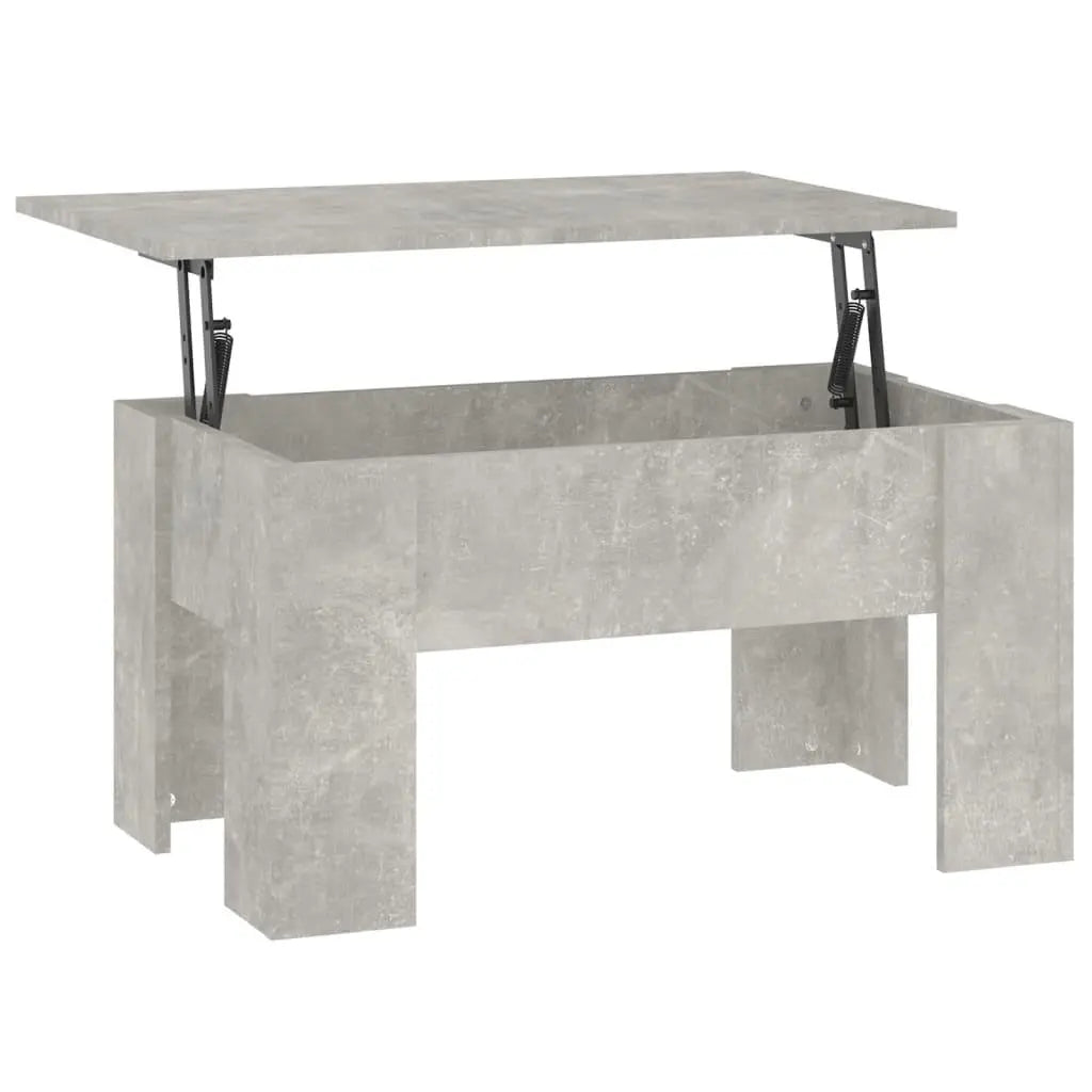 Coffee Table Concrete Gray 31.1"x19.3"x16.1" Engineered Wood at Set Shop and Smile