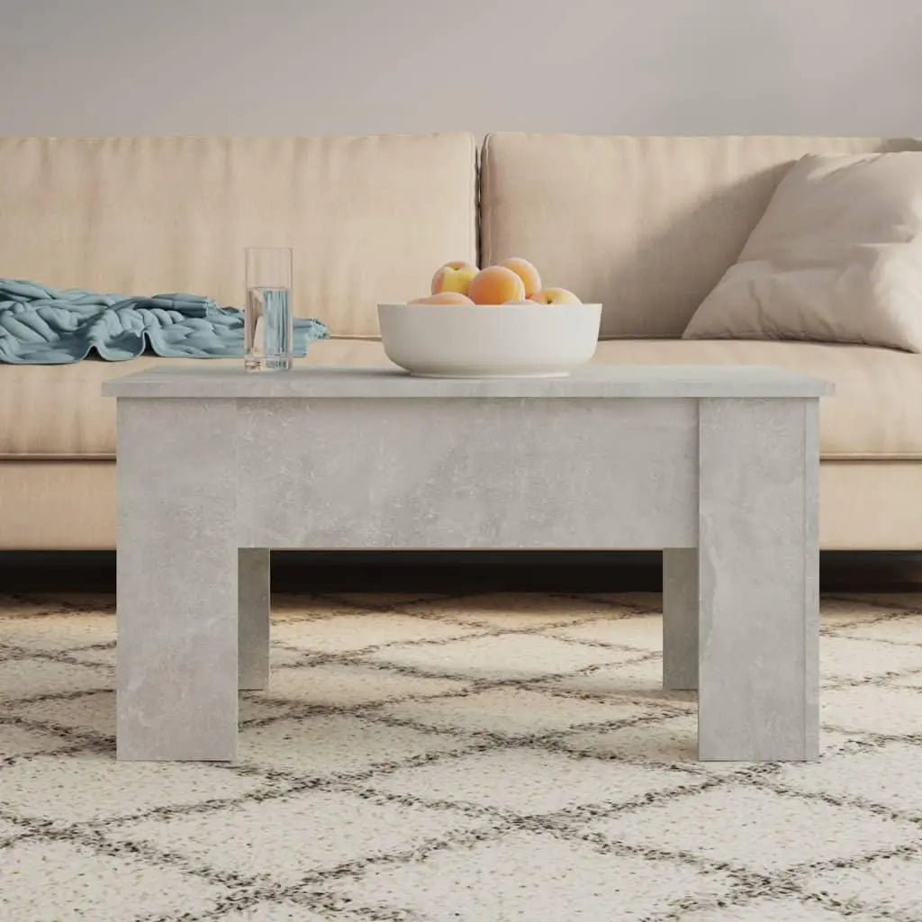 Coffee Table Concrete Gray 31.1"x19.3"x16.1" Engineered Wood at Set Shop and Smile