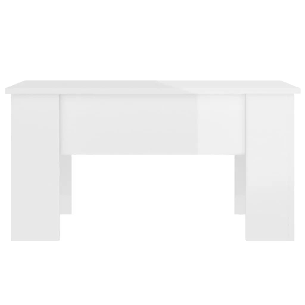 Coffee Table High Gloss White 31.1"x19.3"x16.1" Engineered Wood at Set Shop and Smile