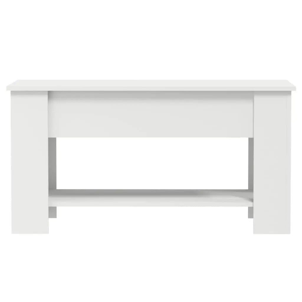 Coffee Table White 39.8"x19.3"x20.5" Engineered Wood at Set Shop and Smile