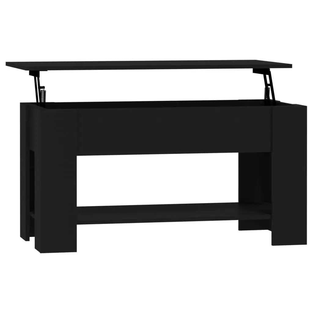 Coffee Table Black 39.8"x19.3"x20.5" Engineered Wood at Set Shop and Smile