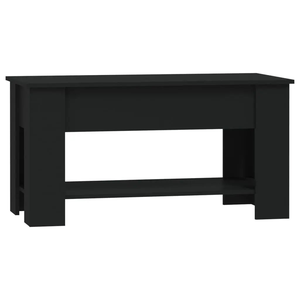 Coffee Table Black 39.8"x19.3"x20.5" Engineered Wood at Set Shop and Smile