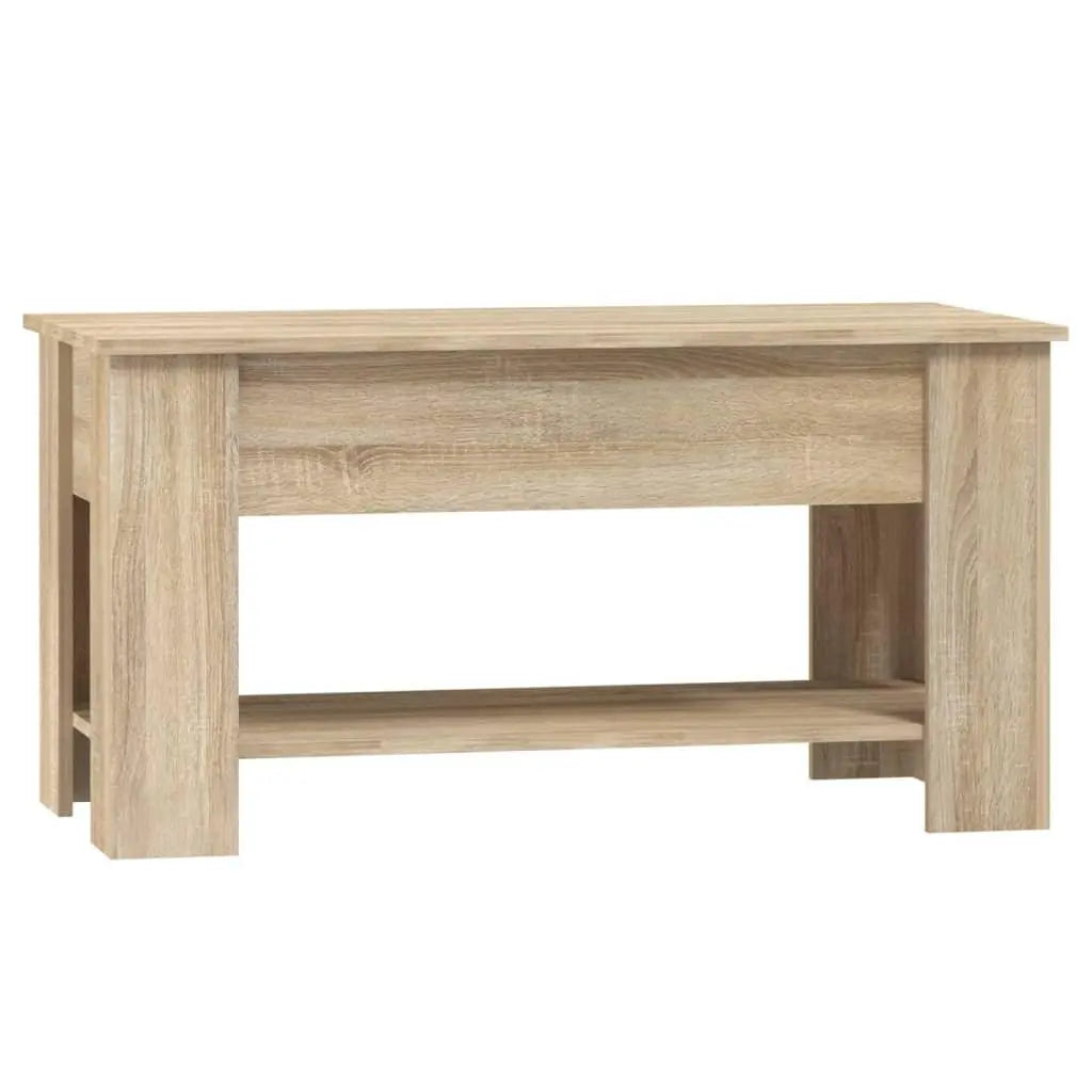 Coffee Table Sonoma Oak 39.8"x19.3"x20.5" Engineered Wood at Set Shop and Smile