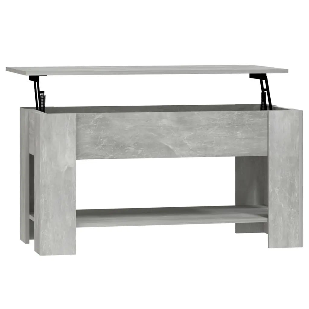Coffee Table Concrete Gray 39.8"x19.3"x20.5" Engineered Wood at Set Shop and Smile