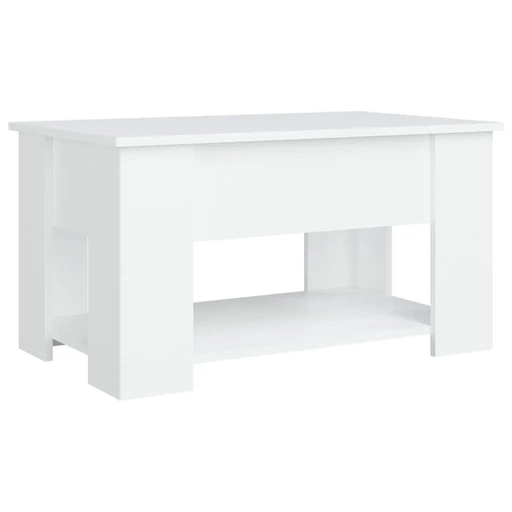 Coffee Table White 31.1"x19.3"x16.1" Engineered Wood at Set Shop and Smile