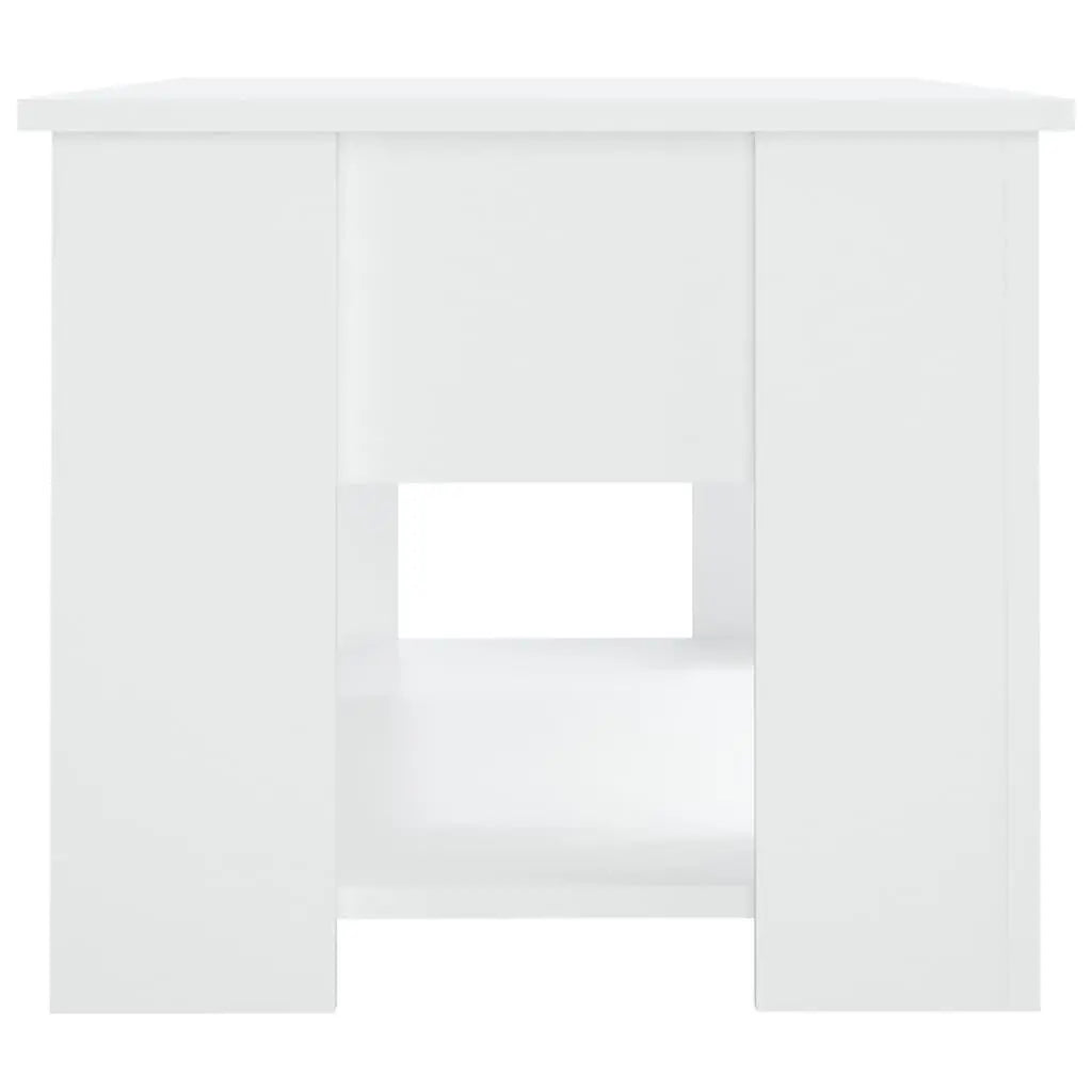 Coffee Table White 31.1"x19.3"x16.1" Engineered Wood at Set Shop and Smile