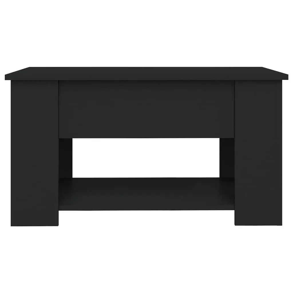 Coffee Table Black 31.1"x19.3"x16.1" Engineered Wood at Set Shop and Smile