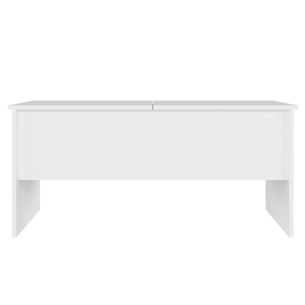 Coffee Table White 40.2"x19.9"x18.3" Engineered Wood at Set Shop and Smile