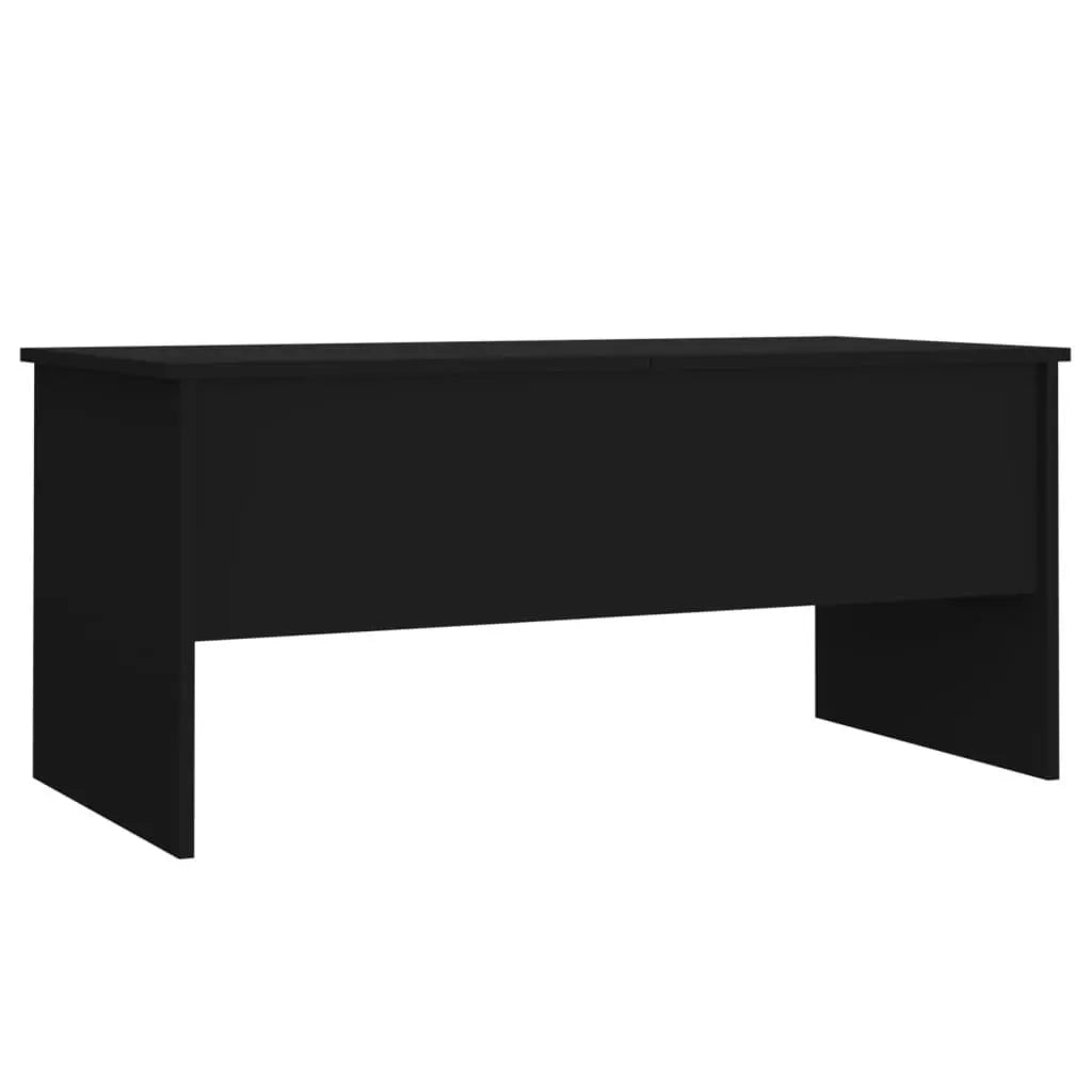 Coffee Table Black 40.2"x19.9"x18.3" Engineered Wood at Set Shop and Smile