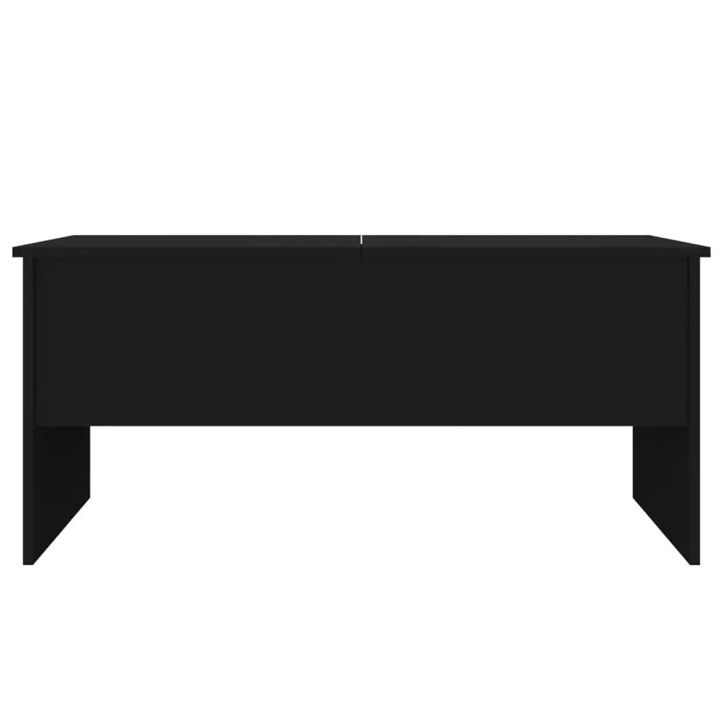 Coffee Table Black 40.2"x19.9"x18.3" Engineered Wood at Set Shop and Smile