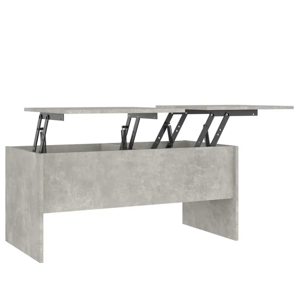 Coffee Table Concrete Gray 40.2"x19.9"x18.3" Engineered Wood at Set Shop and Smile