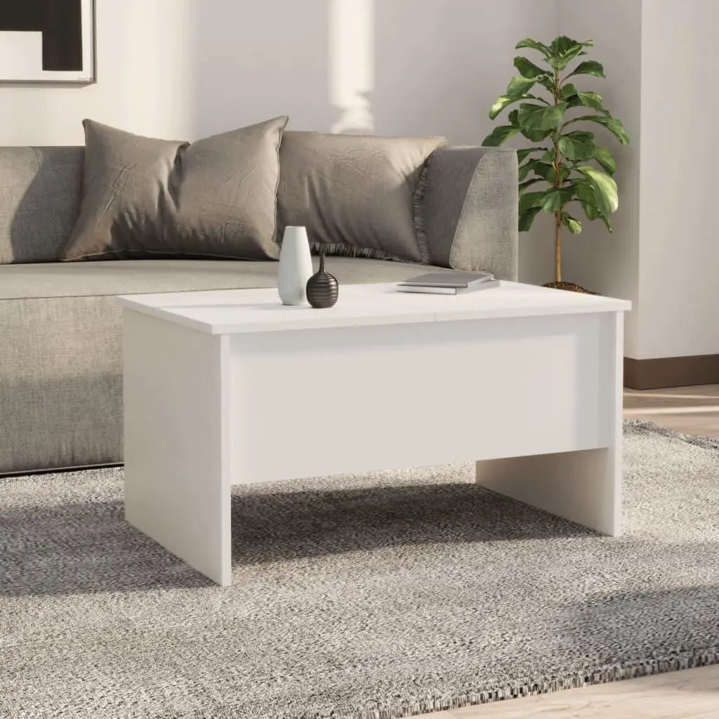 Coffee Table White 31.5"x19.7"x16.7" Engineered Wood at Set Shop and Smile
