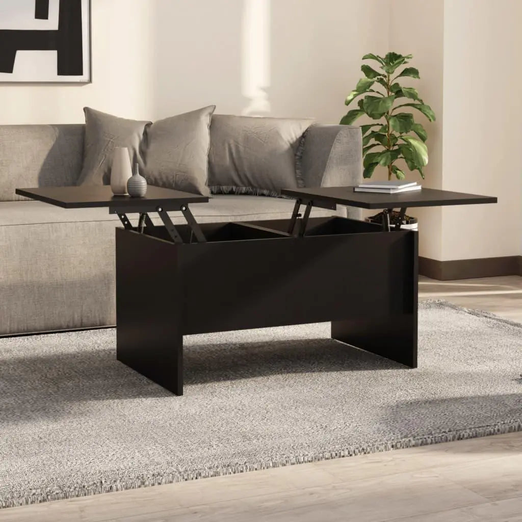 Coffee Table Black 31.5"x19.7"x16.7" Engineered Wood at Set Shop and Smile