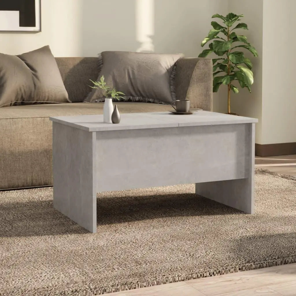 Coffee Table Concrete Gray 31.5"x19.7"x16.7" Engineered Wood at Set Shop and Smile