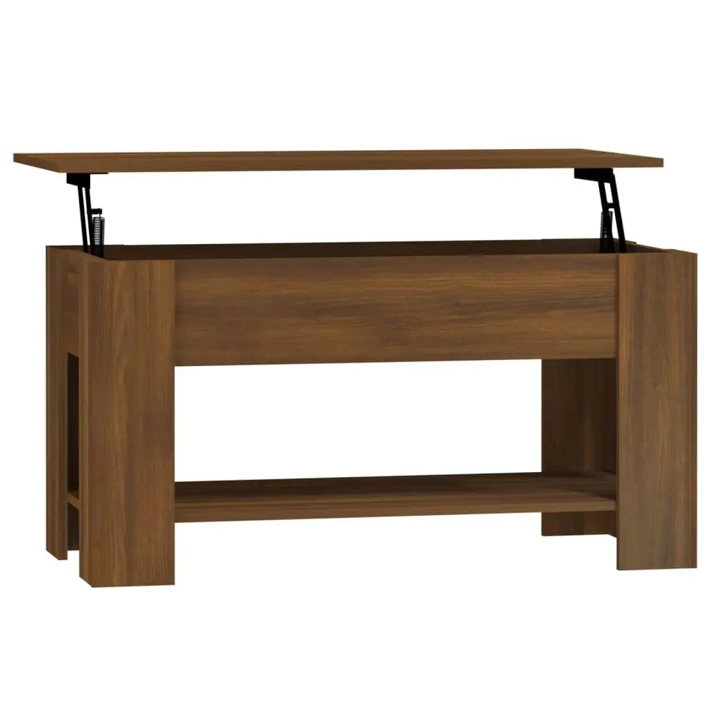 Coffee Table Brown Oak 39.8"x19.3"x20.5" Engineered Wood at Set Shop and Smile