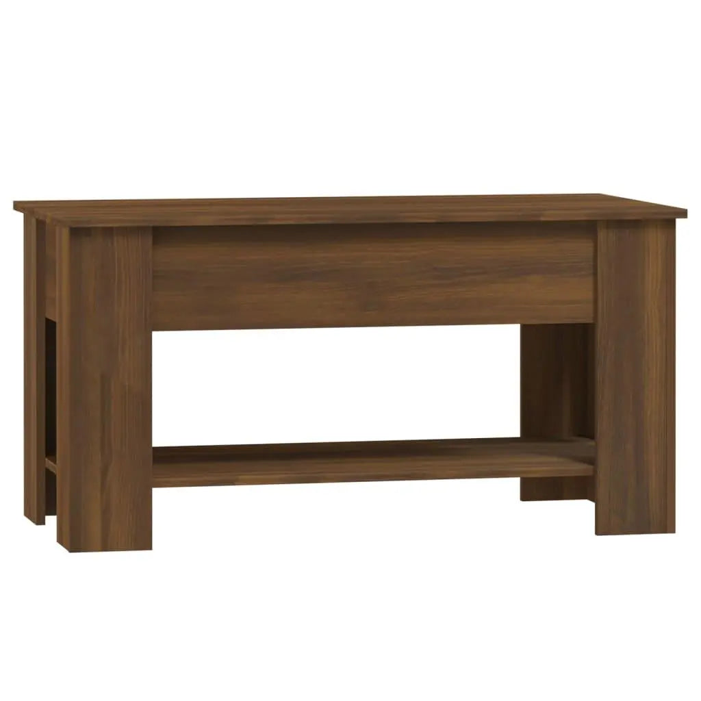 Coffee Table Brown Oak 39.8"x19.3"x20.5" Engineered Wood at Set Shop and Smile