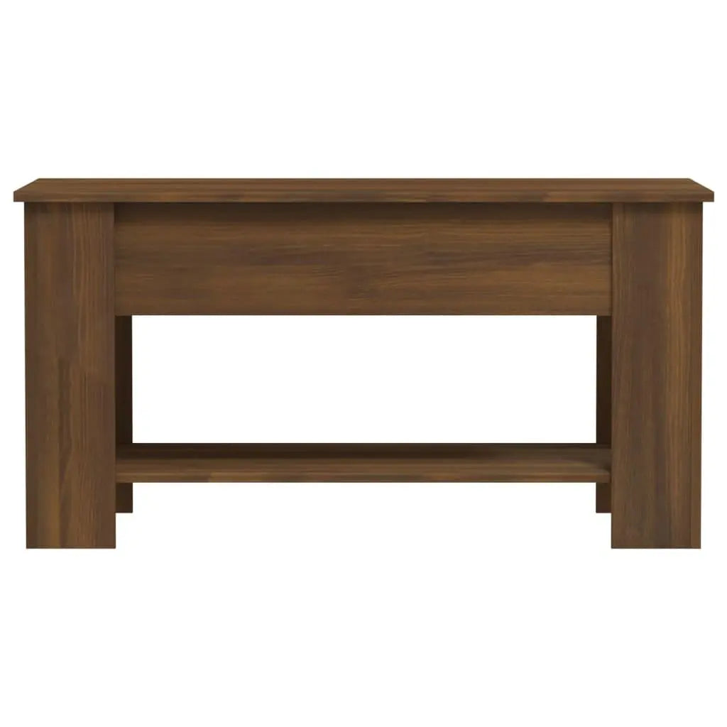 Coffee Table Brown Oak 39.8"x19.3"x20.5" Engineered Wood at Set Shop and Smile