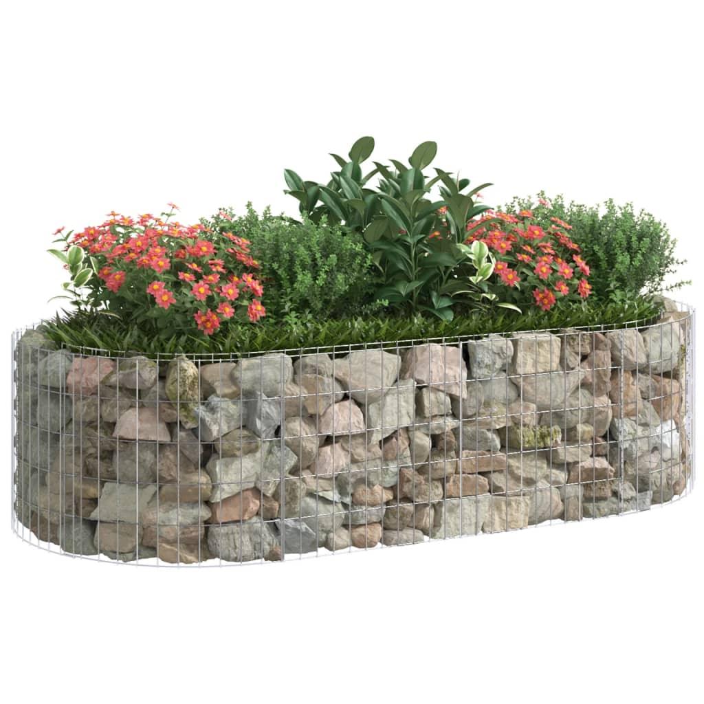Gabion Raised Bed Galvanized Iron 78.7"x39.4"x19.7" at Set Shop and Smile
