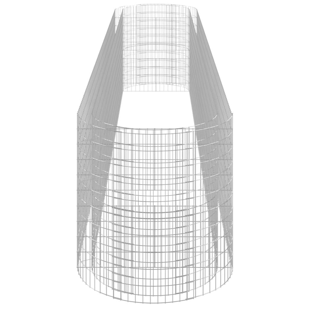 Gabion Raised Bed Galvanized Iron 236.2"x39.4"x39.4" at Set Shop and Smile