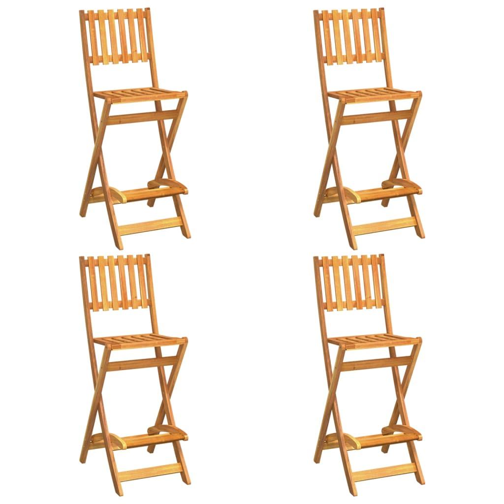 5 Piece Outdoor Bar Set Solid Wood Acacia at Set Shop and Smile