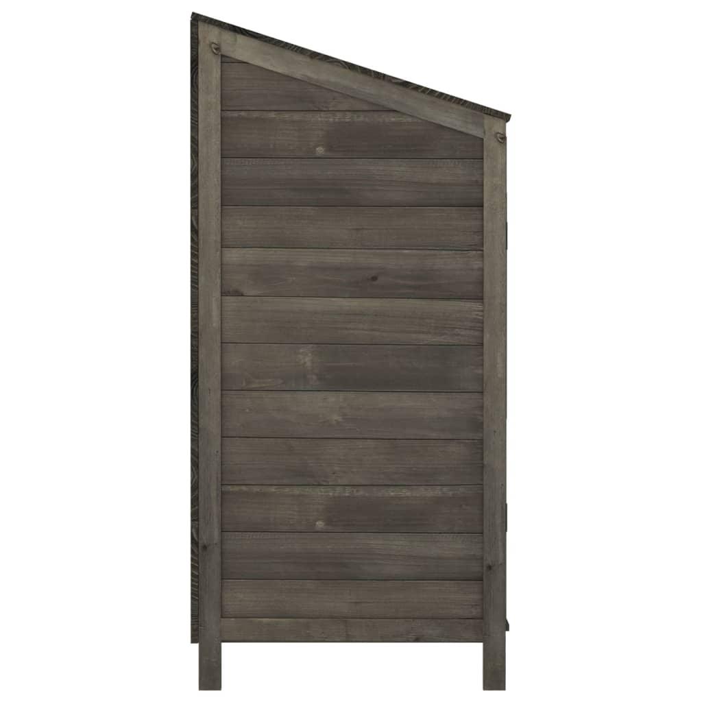 Garden Shed Anthracite 40.2"x20.5"x44.1" Solid Wood Fir at Set Shop and Smile