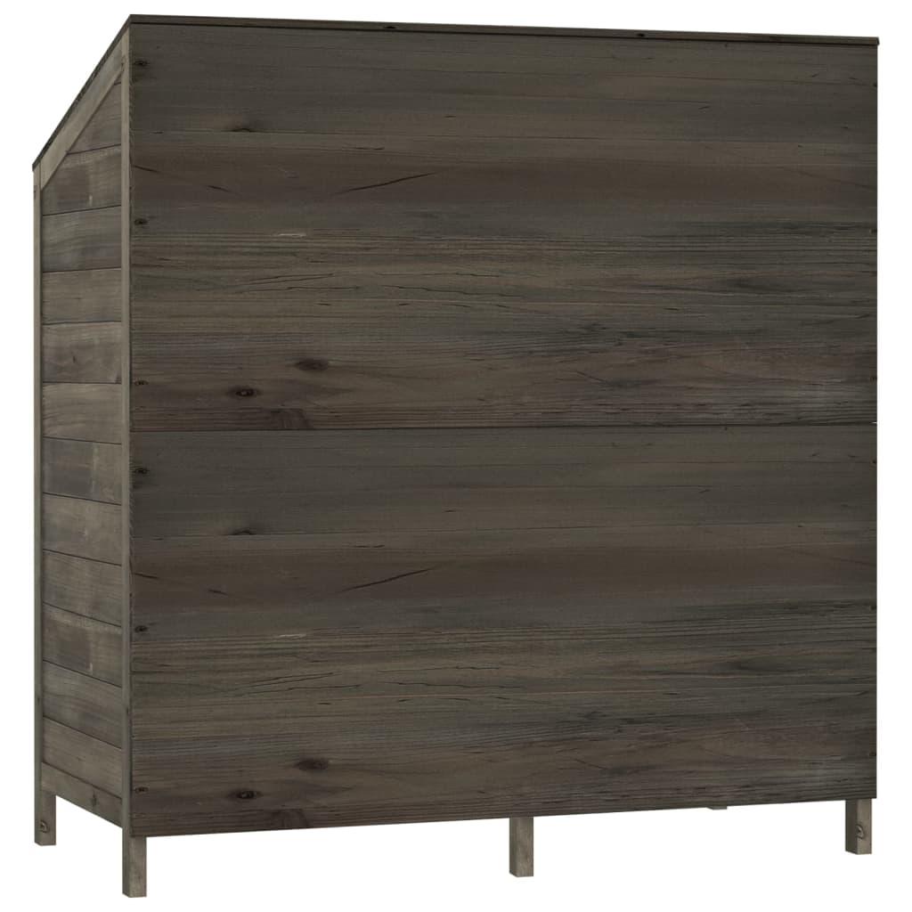 Garden Shed Anthracite 40.2"x20.5"x44.1" Solid Wood Fir at Set Shop and Smile