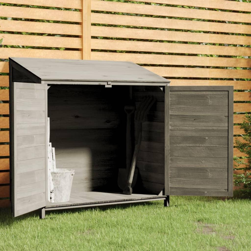 Garden Shed Anthracite 40.2"x20.5"x44.1" Solid Wood Fir at Set Shop and Smile