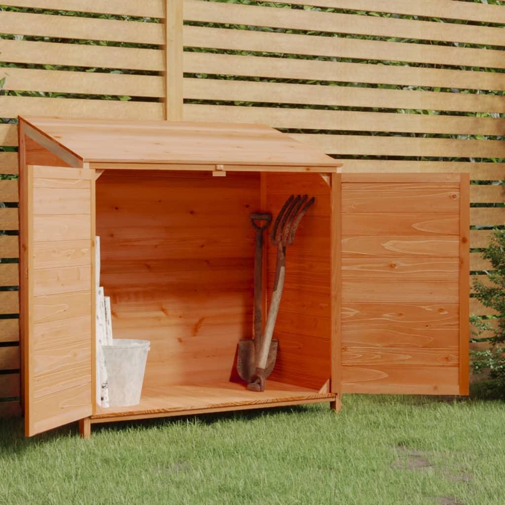 Garden Shed Brown 40.2"x20.5"x44.1" Solid Wood Fir at Set Shop and Smile
