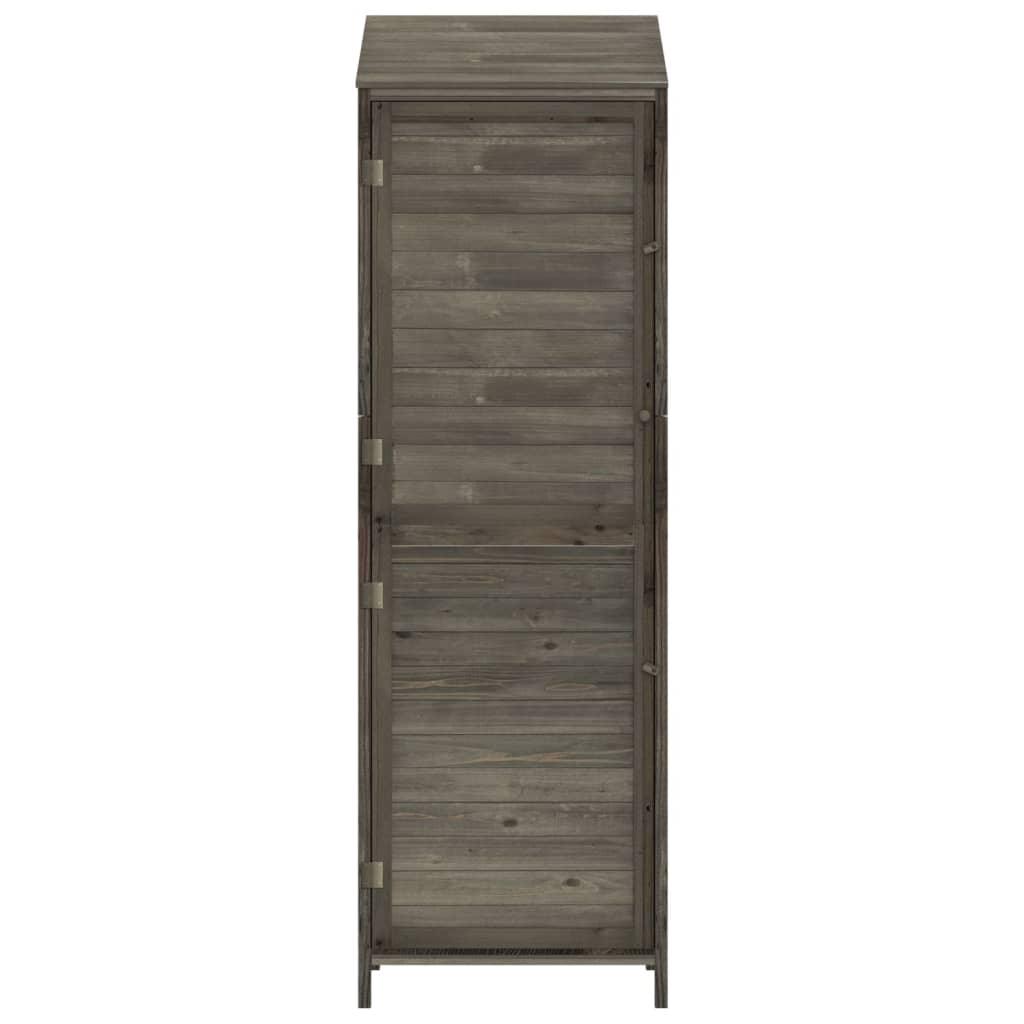 Garden Shed Anthracite 21.7"x20.5"x68.7" Solid Wood Fir at Set Shop and Smile
