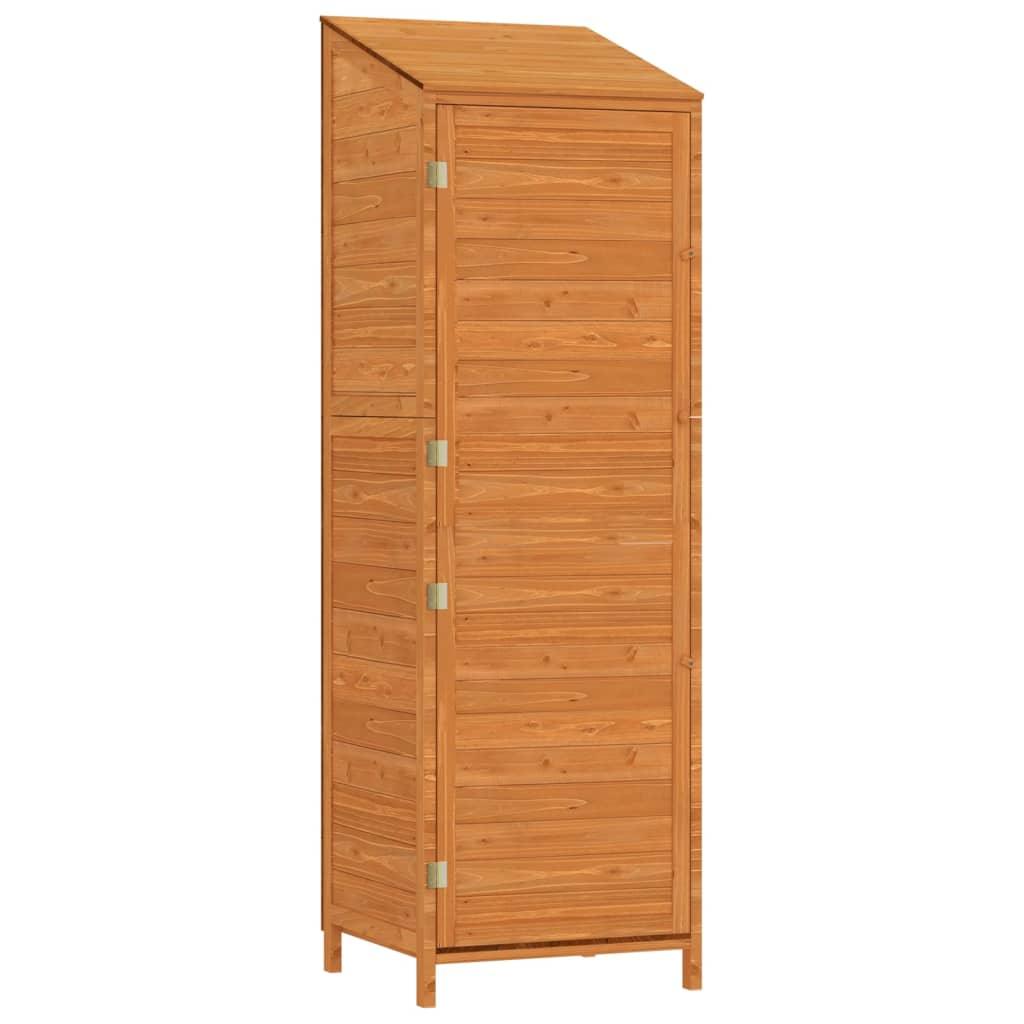 Garden Shed Brown 21.7"x20.5"x68.7" Solid Wood Fir at Set Shop and Smile