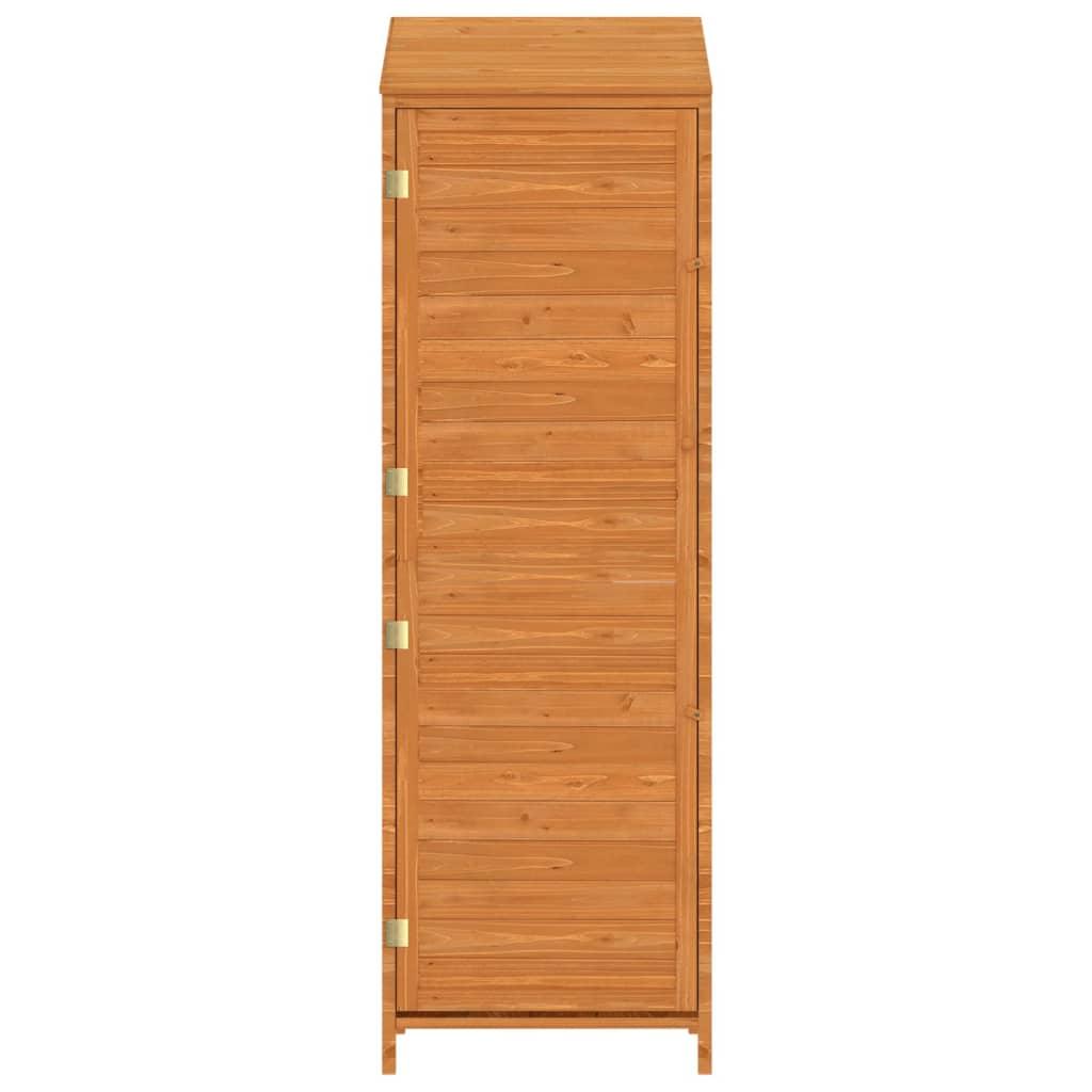 Garden Shed Brown 21.7"x20.5"x68.7" Solid Wood Fir at Set Shop and Smile