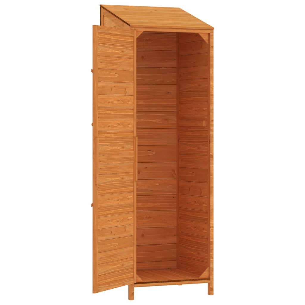 Garden Shed Brown 21.7"x20.5"x68.7" Solid Wood Fir at Set Shop and Smile
