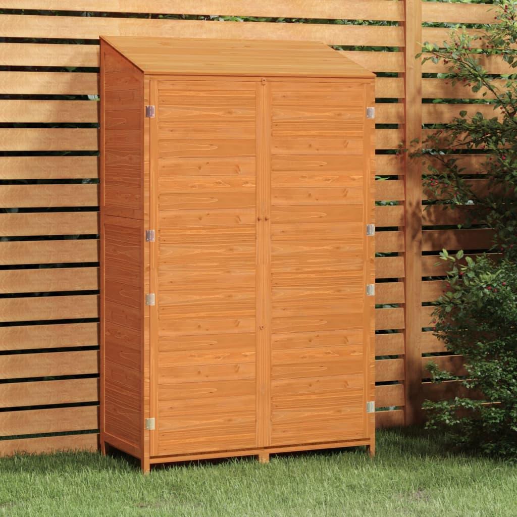 Garden Shed Brown 40.2"x20.5"x68.7" Solid Wood Fir at Set Shop and Smile